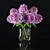 Elegant Floral Decor Set 3D model small image 2