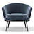 Luxury CARATOS Armchair: Maxalto's Finest 3D model small image 3