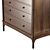 Elegant Walnut Grove Storage Chest 3D model small image 4