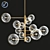 Elegant Silver Chandelier ARGENTO S 3D model small image 1