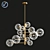 Elegant Silver Chandelier ARGENTO S 3D model small image 3