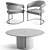 Elegant Visionnaire Dining Set 3D model small image 5