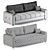 Elegant Comfort: Fabius Sofa 3D model small image 5