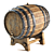 Rustic Wine Barrel - 4096 Textures 3D model small image 1