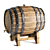 Rustic Wine Barrel - 4096 Textures 3D model small image 2