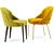 Elegant Paris Side Chair 3D model small image 2