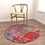 Round Carpets Set: Versatile, High-Quality Rugs 3D model small image 4