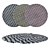 Round Carpet Set: Versatile and Realistic 3D model small image 1