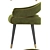 Luxurious Velvet Dining Chair 3D model small image 3