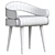 Luxurious Velvet Dining Chair 3D model small image 5