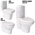 Modern Toilet Bowls with Realistic 3D Models 3D model small image 1