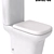 Modern Toilet Bowls with Realistic 3D Models 3D model small image 2