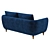 Bold and Elegant: Sipario Vita Loveseat 3D model small image 2