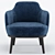 Elegant Lucylle Armchair by Lema 3D model small image 3