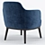 Elegant Lucylle Armchair by Lema 3D model small image 4