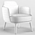 Elegant Lucylle Armchair by Lema 3D model small image 5