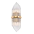 Gold Metal Glass Rod Vanity Light 3D model small image 1
