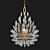 Lily Buds 3: Elegant Sputnik Chandelier 3D model small image 1