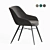 Elegant Luca Dining Chair 3D model small image 4