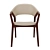 Modern Angel Cerda Armchair - Elegant Design, Leatherette Upholstery 3D model small image 3