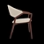 Modern Angel Cerda Armchair - Elegant Design, Leatherette Upholstery 3D model small image 4