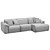 Felis Glove Modular Sofa - Stylish and Versatile Couch 3D model small image 3