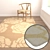 Luxury Carpet Set: High-Quality Textures 3D model small image 5