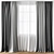 Exquisite Curtain Model - 3ds max & Obj 3D model small image 1