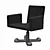 Elegant Desk Chair: Sottsass-King Collaboration 3D model small image 1