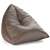 Sail Taupe Pouf: Relaxed Seating 3D model small image 3