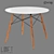 LoftDesign 330: Stylish Wood and Metal Table 3D model small image 1
