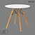 LoftDesigne 332 Table: Stylish Wood and Metal Dining Table 3D model small image 1