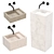 byCOCCON PB Basin 40 - Designer Wash Basin Set 3D model small image 2