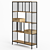 Modena Wood and Steel Shelf 3D model small image 1