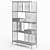 Modena Wood and Steel Shelf 3D model small image 2