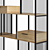 Modena Wood and Steel Shelf 3D model small image 3