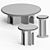 Arch-inspired Small Tables 3D model small image 2