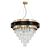 Modern Glass Pendant Chandelier 3D model small image 1