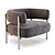 HC28 Cosmo: Cini - Modern Rattan Armchair 3D model small image 1