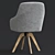 Modern Swivel Arm Accent Chair 3D model small image 4