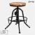 LoftDesign 4037 Adjustable Bar Stool 3D model small image 1