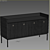 Modern Black Chest of Drawers 3D model small image 3