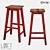 LoftDesigne 36031 Industrial Bar Stool 3D model small image 1