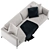 Modern Meridiani Louis Up Sofa 3D model small image 5