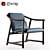 Elegant Mandarin Lounge Chair 3D model small image 1