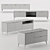 SK Design Olson ST: Stylish SD TV Stand 3D model small image 4
