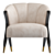 Sophisticated Eichholtz PAVONE Chair 3D model small image 3