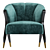 Sophisticated Eichholtz PAVONE Chair 3D model small image 4