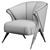 Sophisticated Eichholtz PAVONE Chair 3D model small image 5