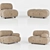 Versatile Comfort: B&B Camaleonda Sofa 3D model small image 1